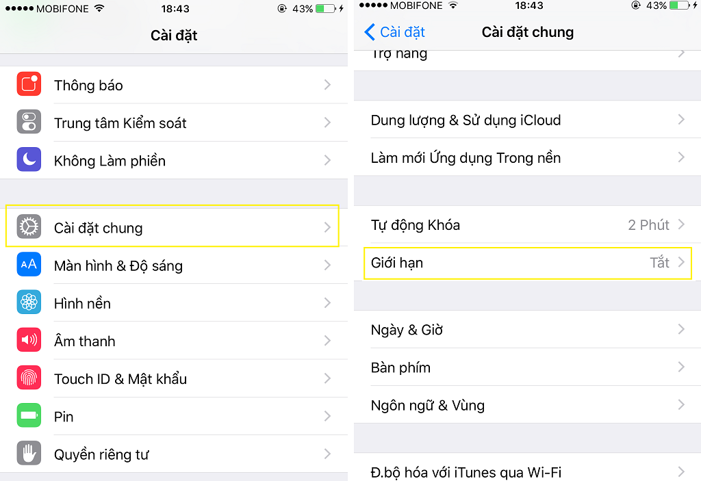 Cách ẩn tài khoản iCloud bước 1